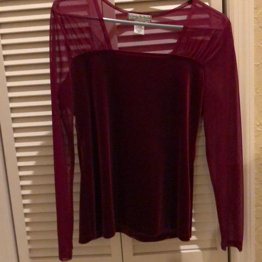 Red soft shirt